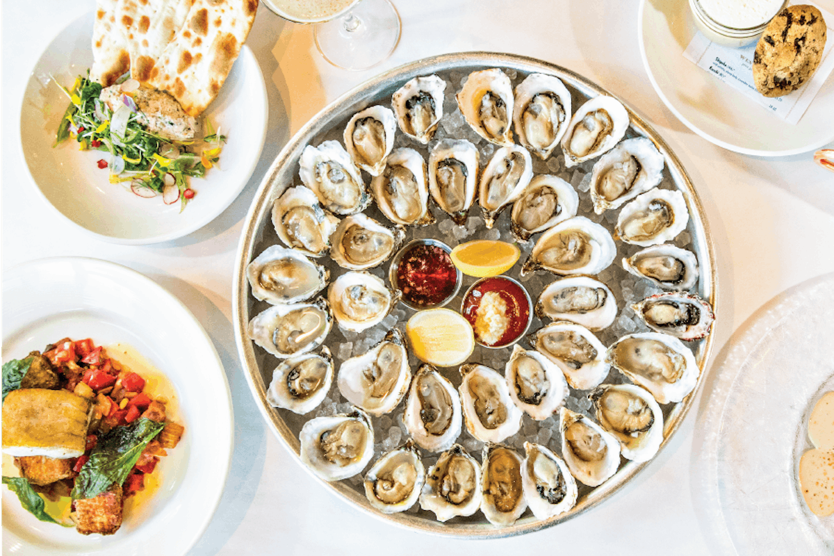 Jax Fish House & Oyster Bar Seafood Restaurant Food: Raw Oyster Bar