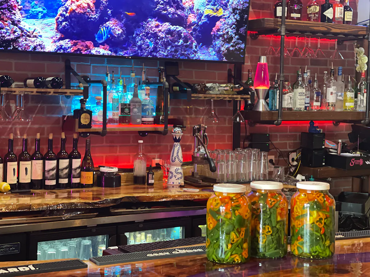 The bar at Elements Public House
