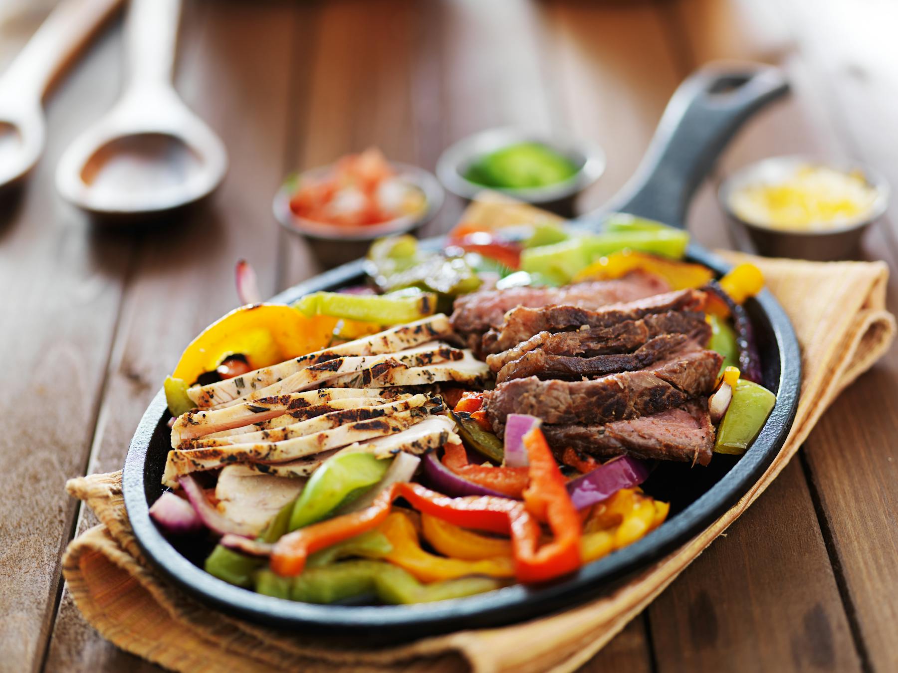 a plate of food on a table