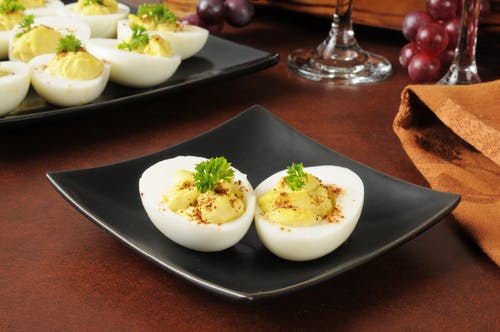a plate of food on a table