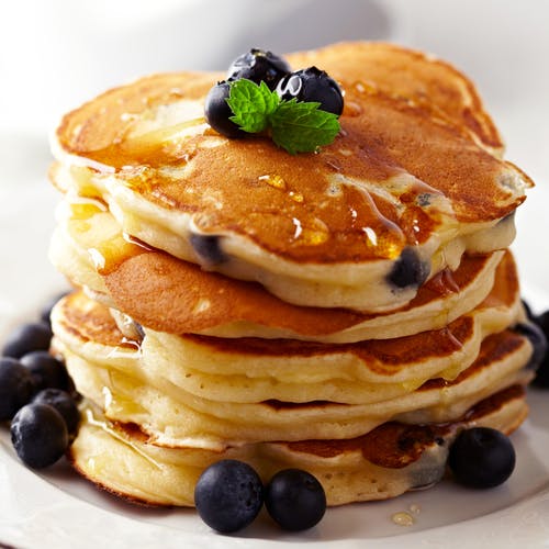 a close up of food on a plate