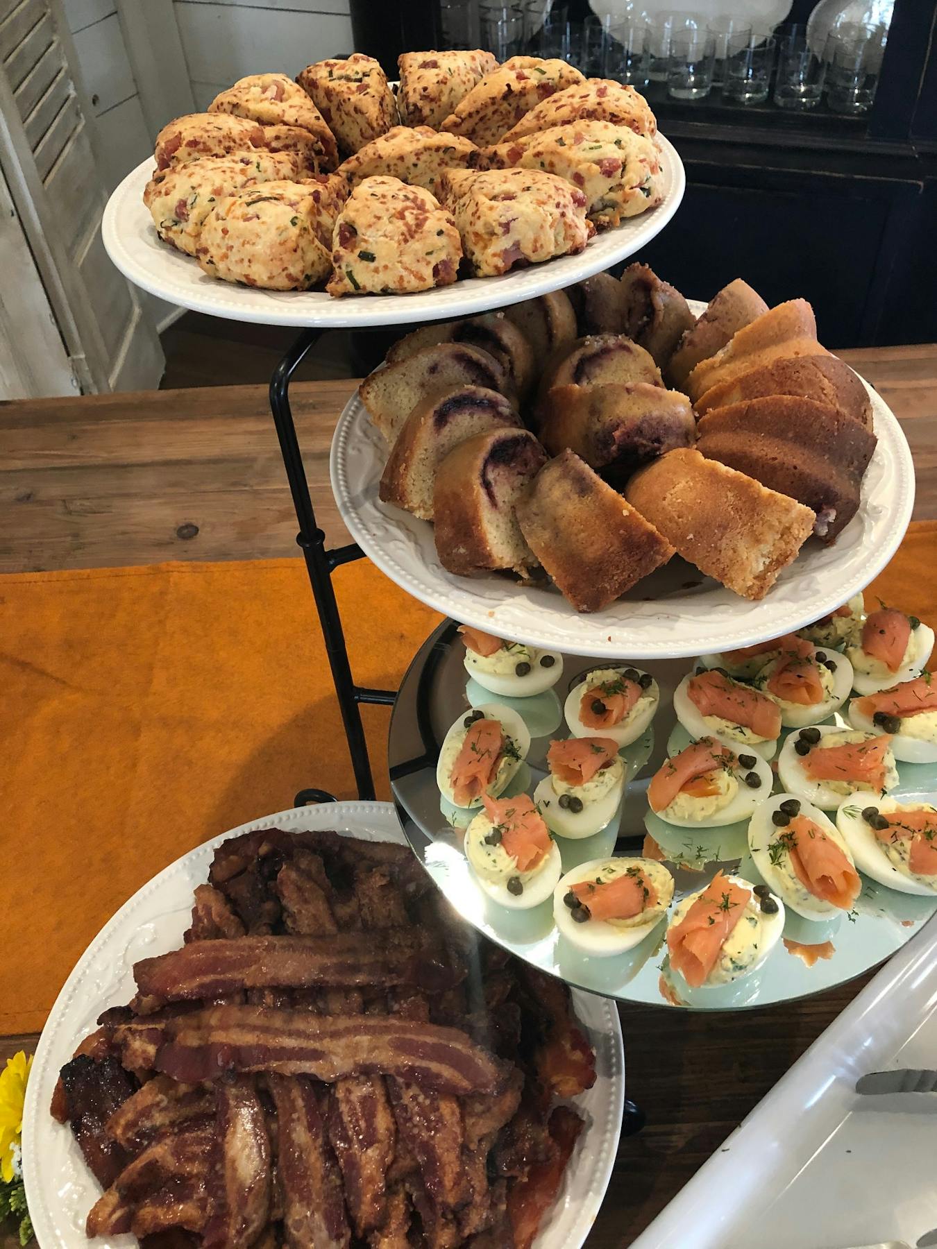 a plate of food on a table