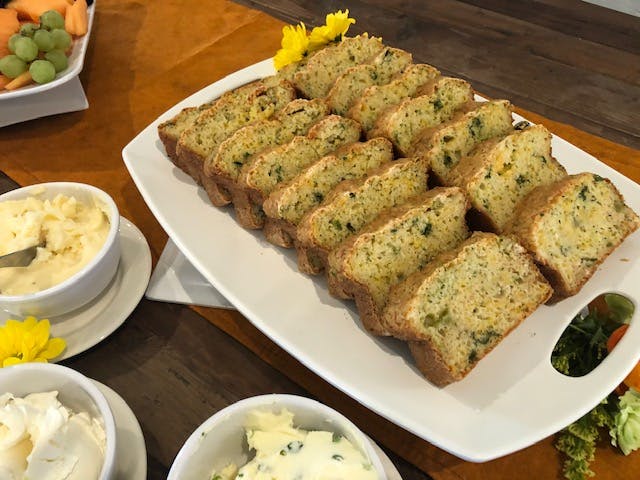 a plate of food on a table