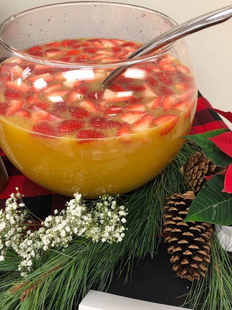 a bowl of food on a table