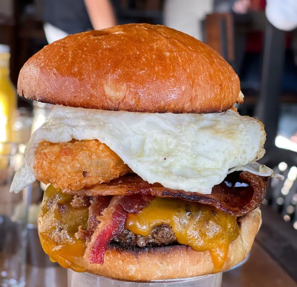 a close up of a sandwich