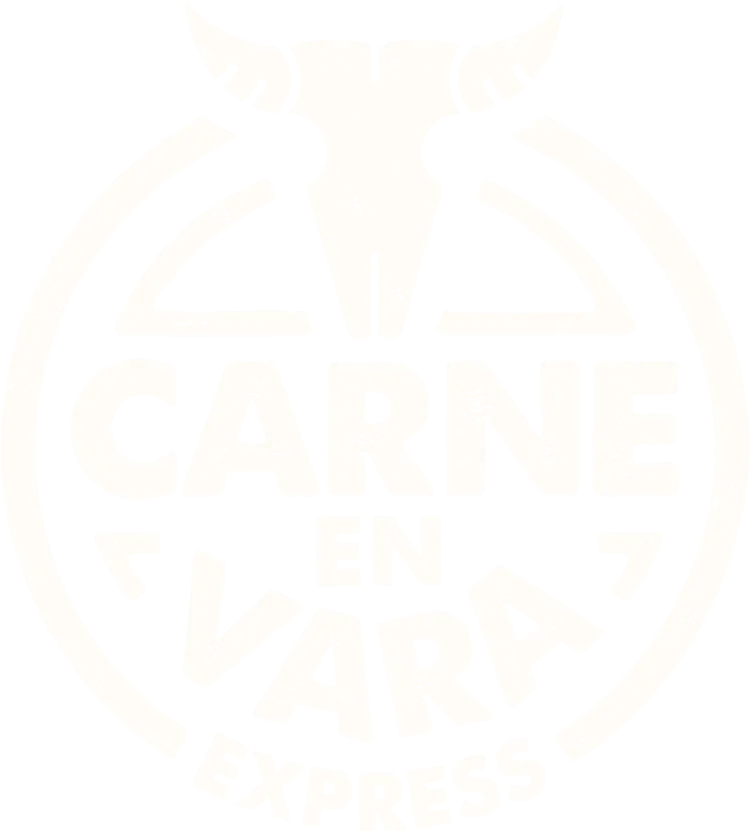 a white logo with a bull head and text