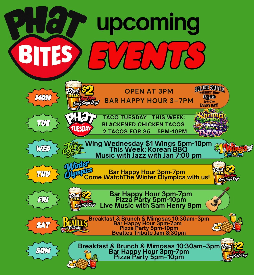 a green poster with text and images