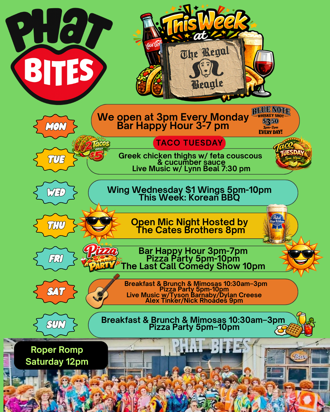 a poster with a couple of people in front of a building