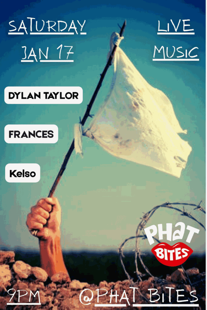 a man holding a sign