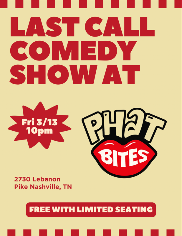 a poster for a comedy show