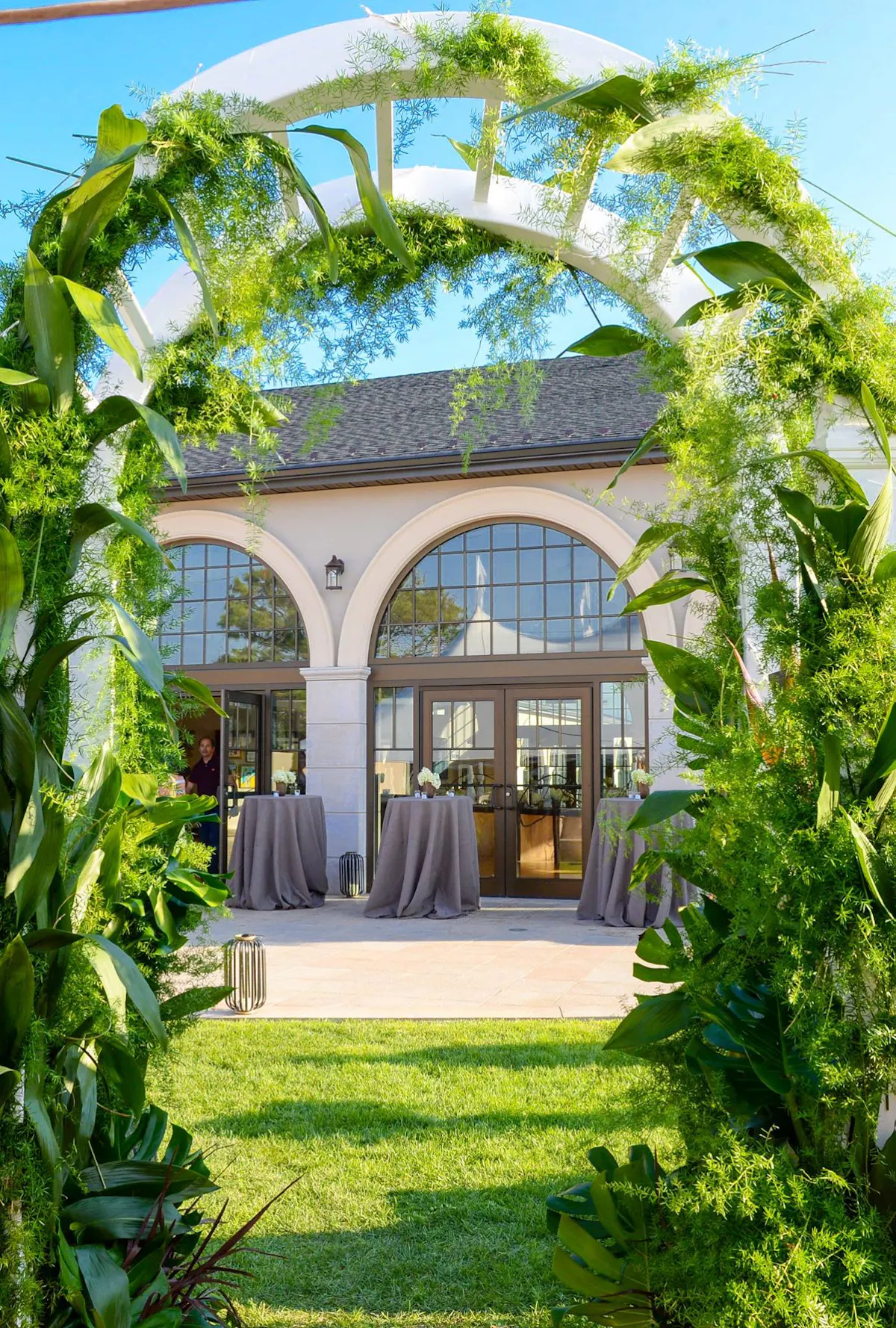 an outdoor area for events