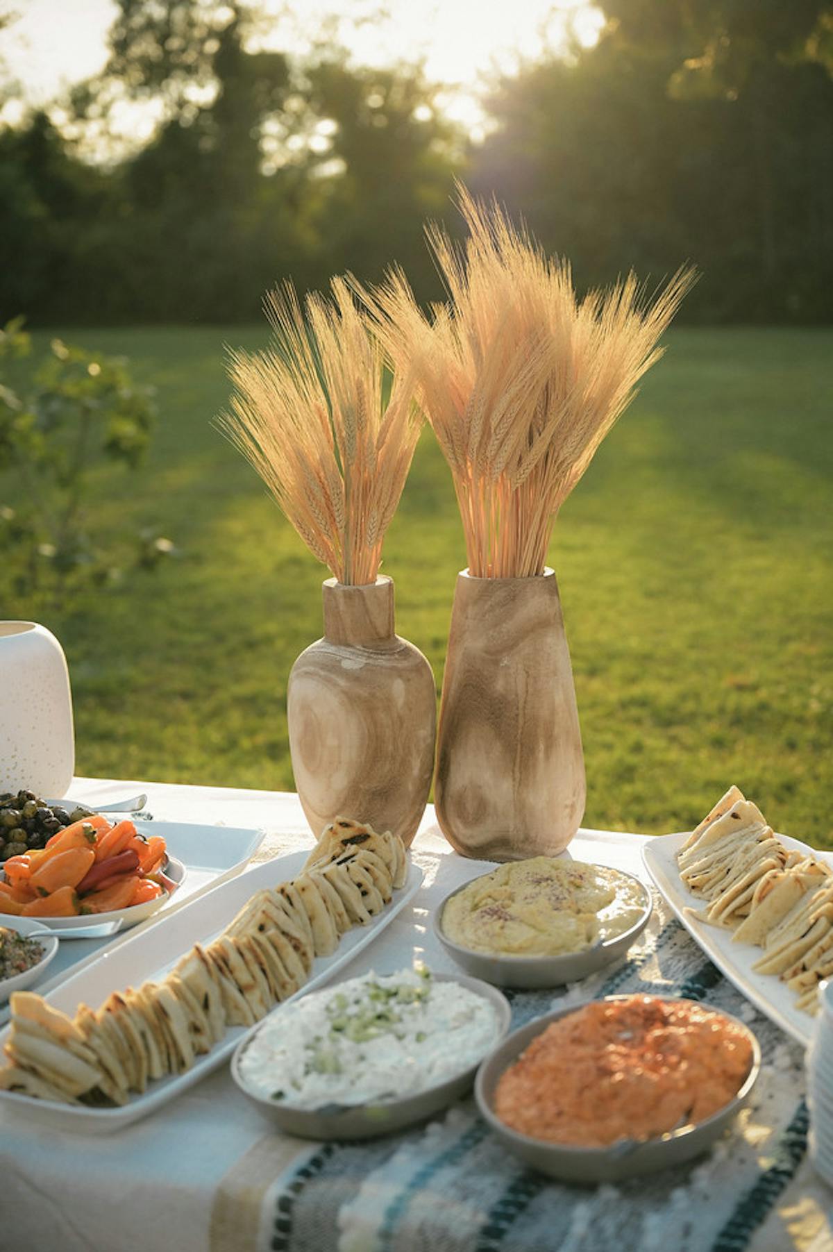 a plate of food on a table
