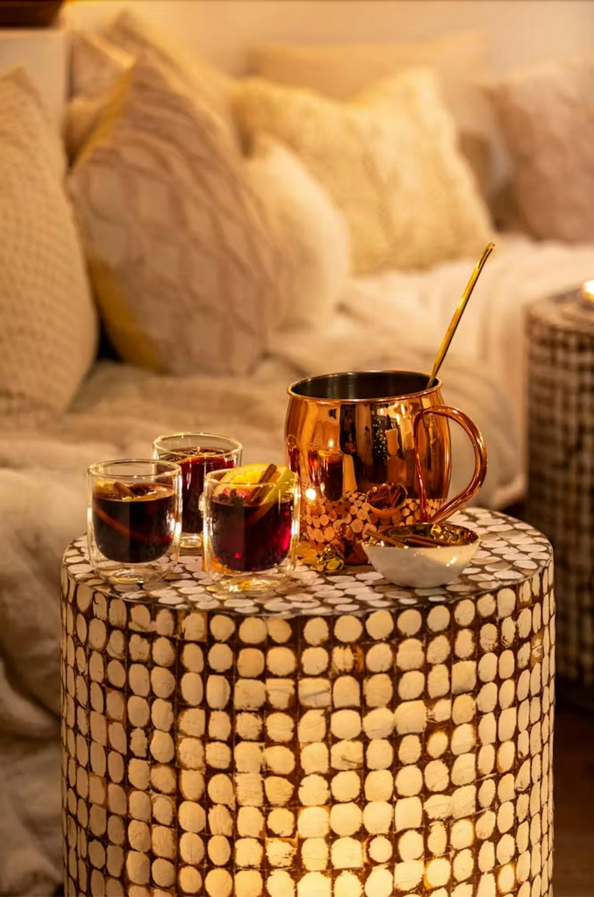 a cup of coffee on a table