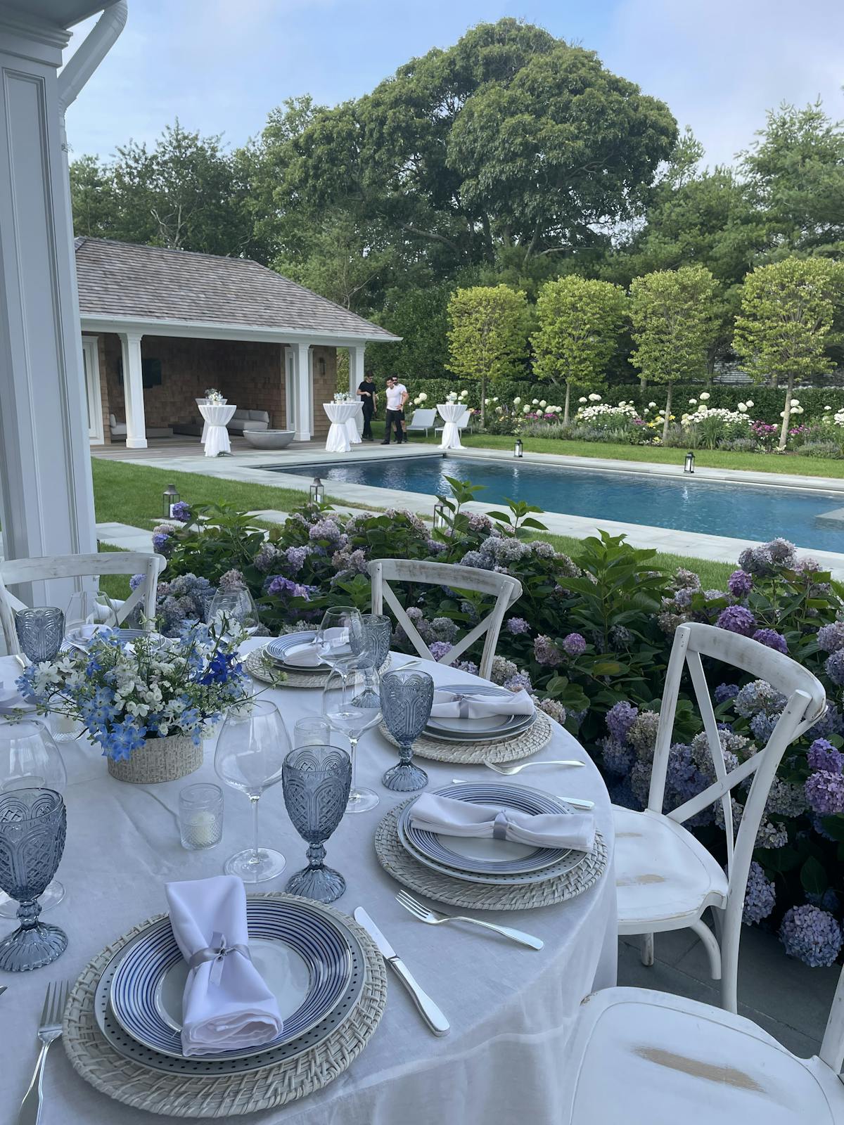 a table with a flower garden