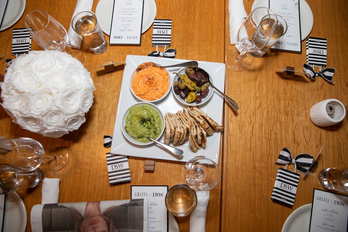a plate of food on a table