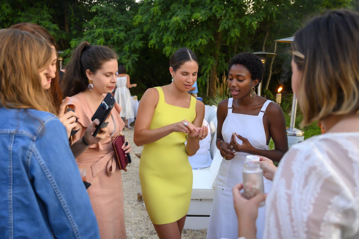 women chatting