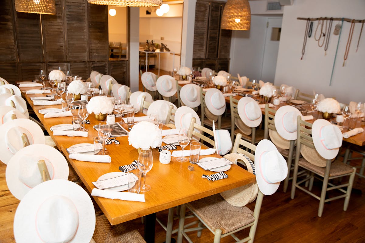 a dining room table