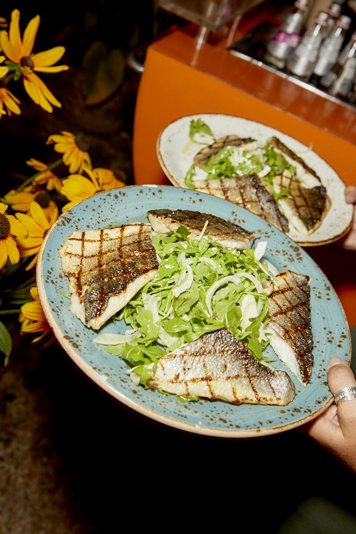 a plate of food on a table