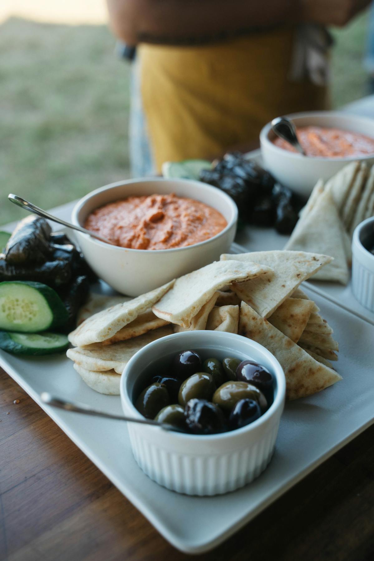 a plate of food and a cup of coffee