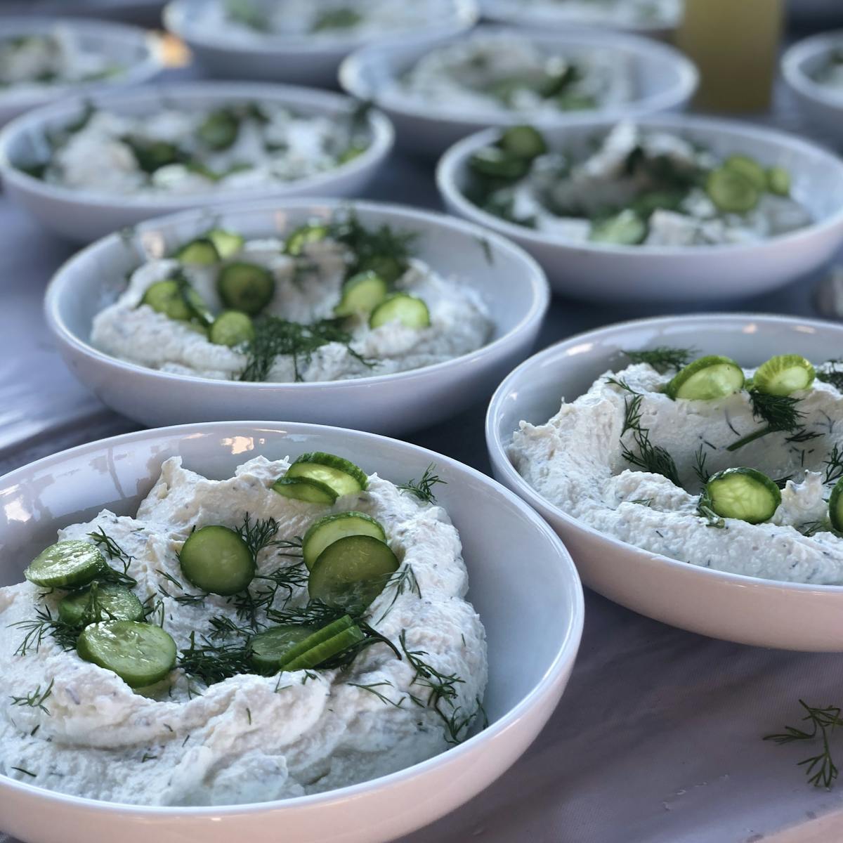 plates of food on a table