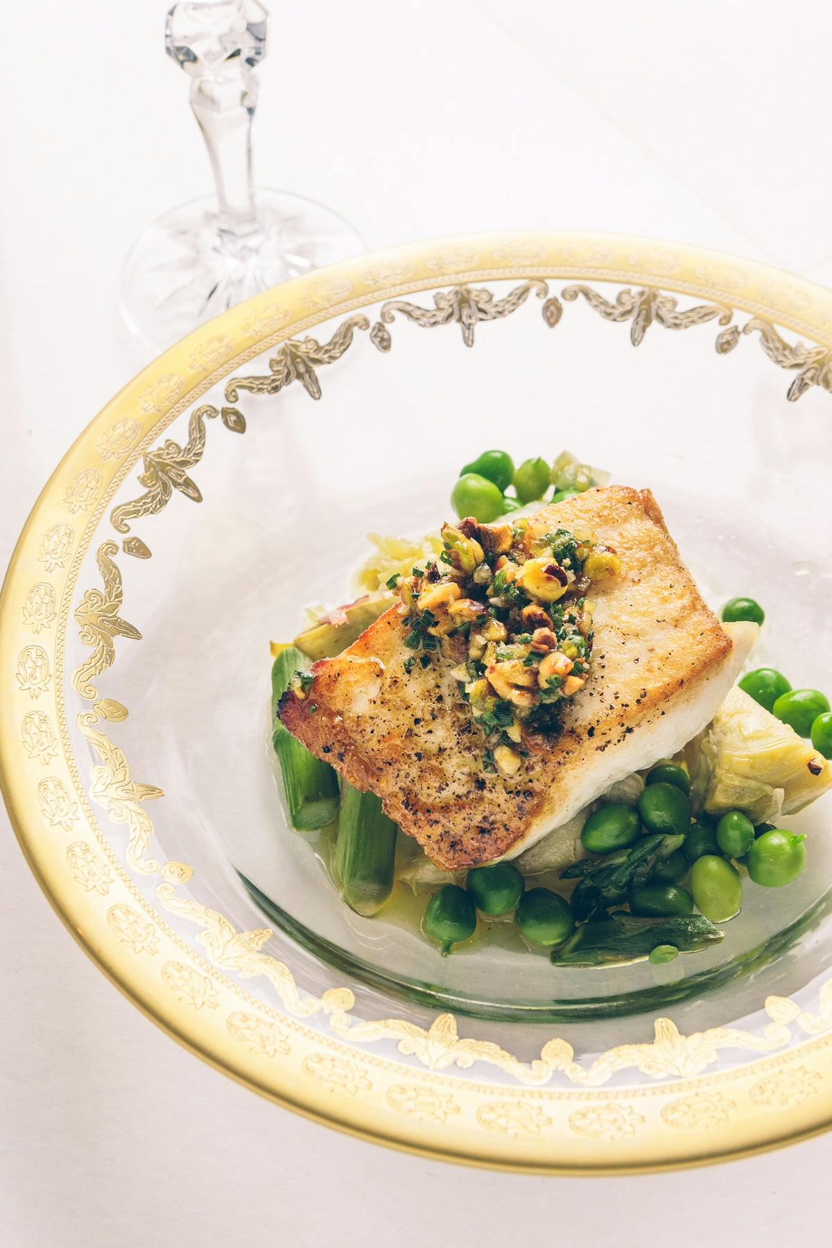 a plate of food on a table