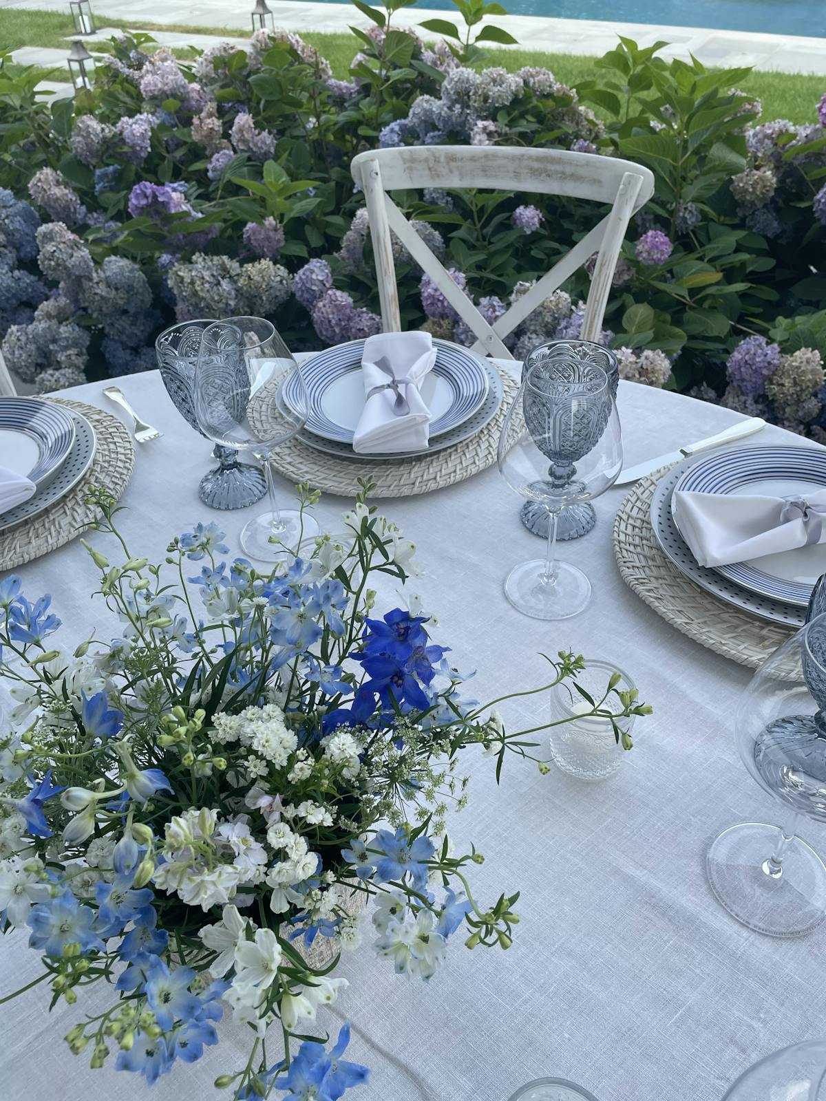 a vase of flowers on a table
