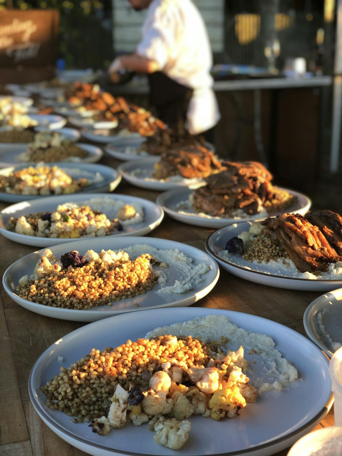 plates of food on a table