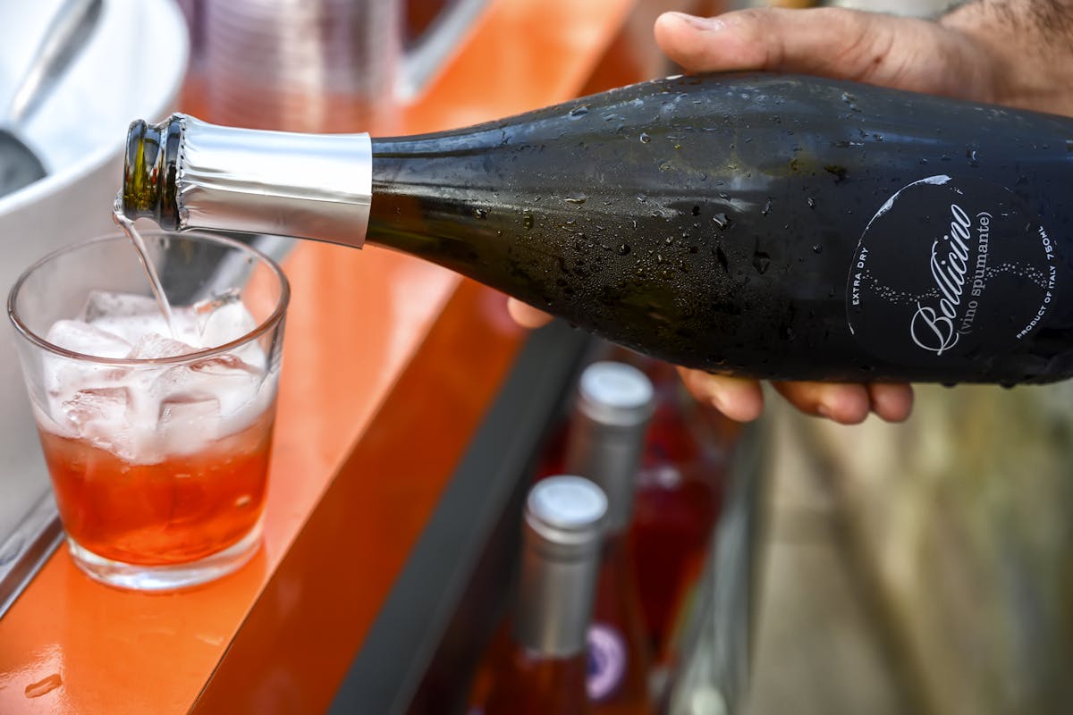 an alcohol bottle