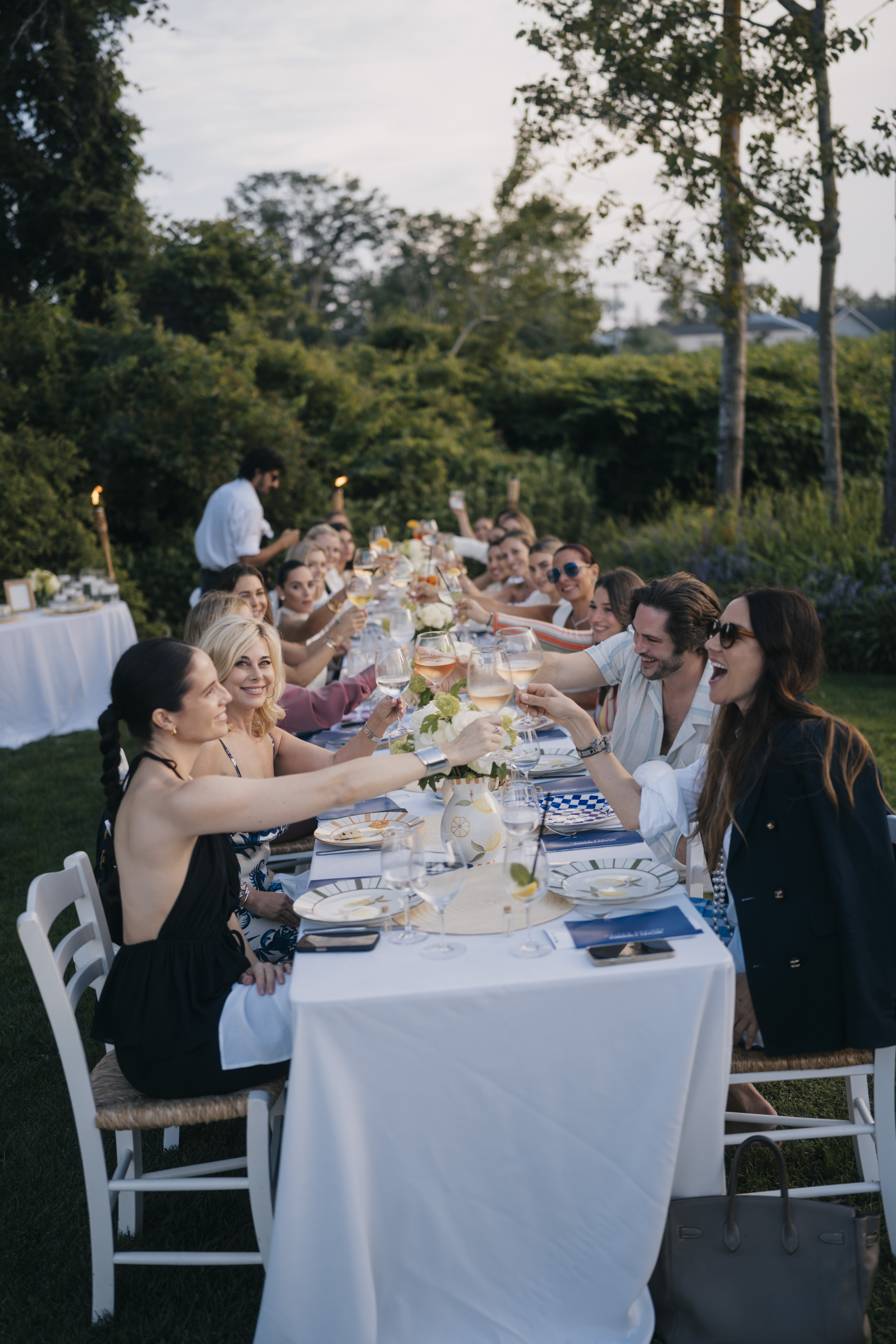 Erika Katz et al. sitting at a table