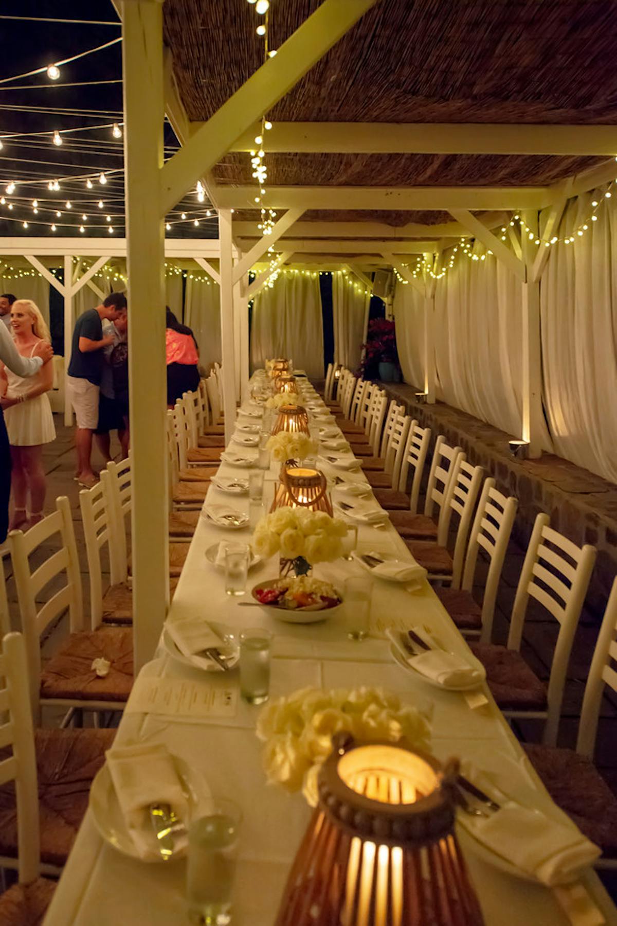 a dining table
