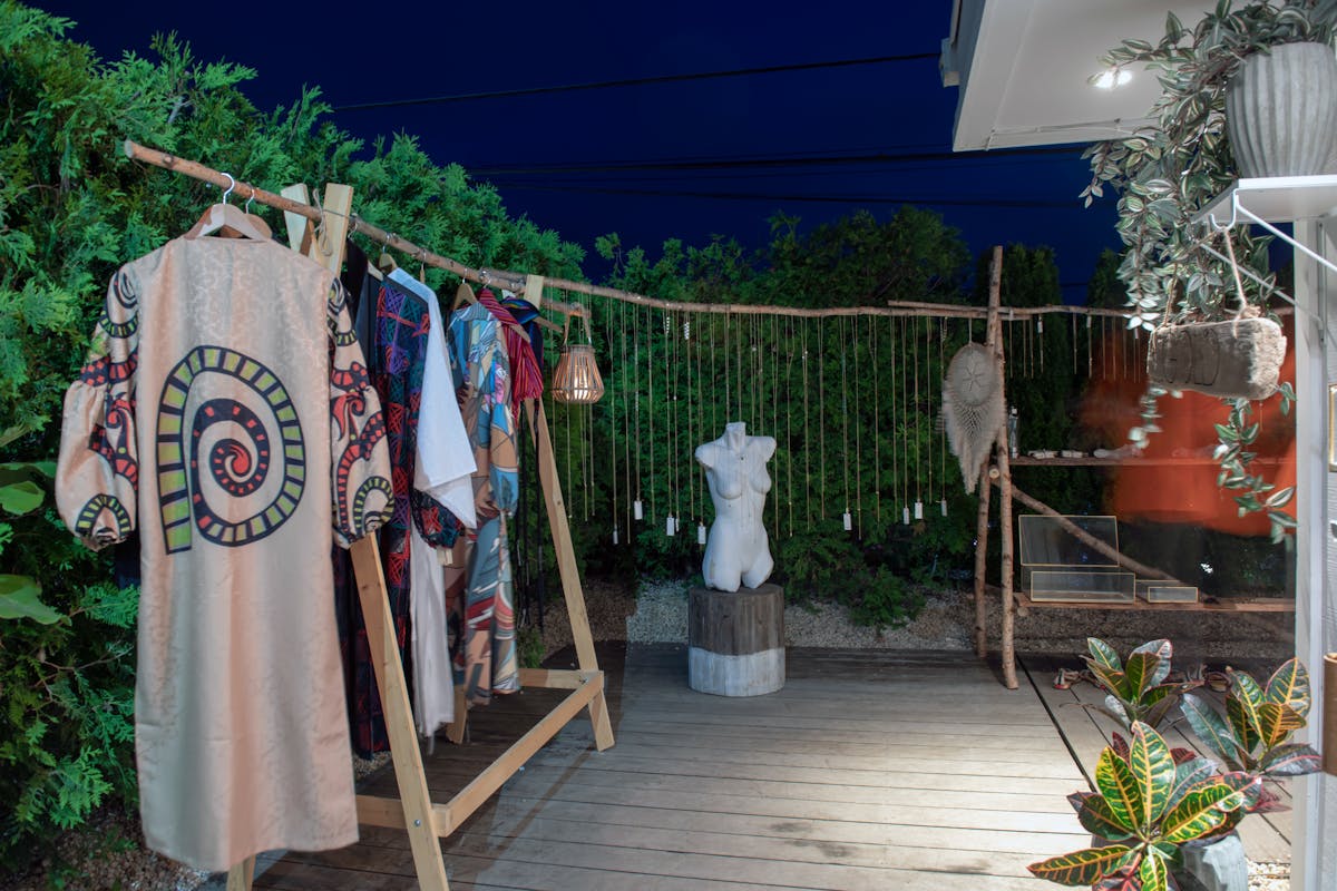 an outdoor resting area