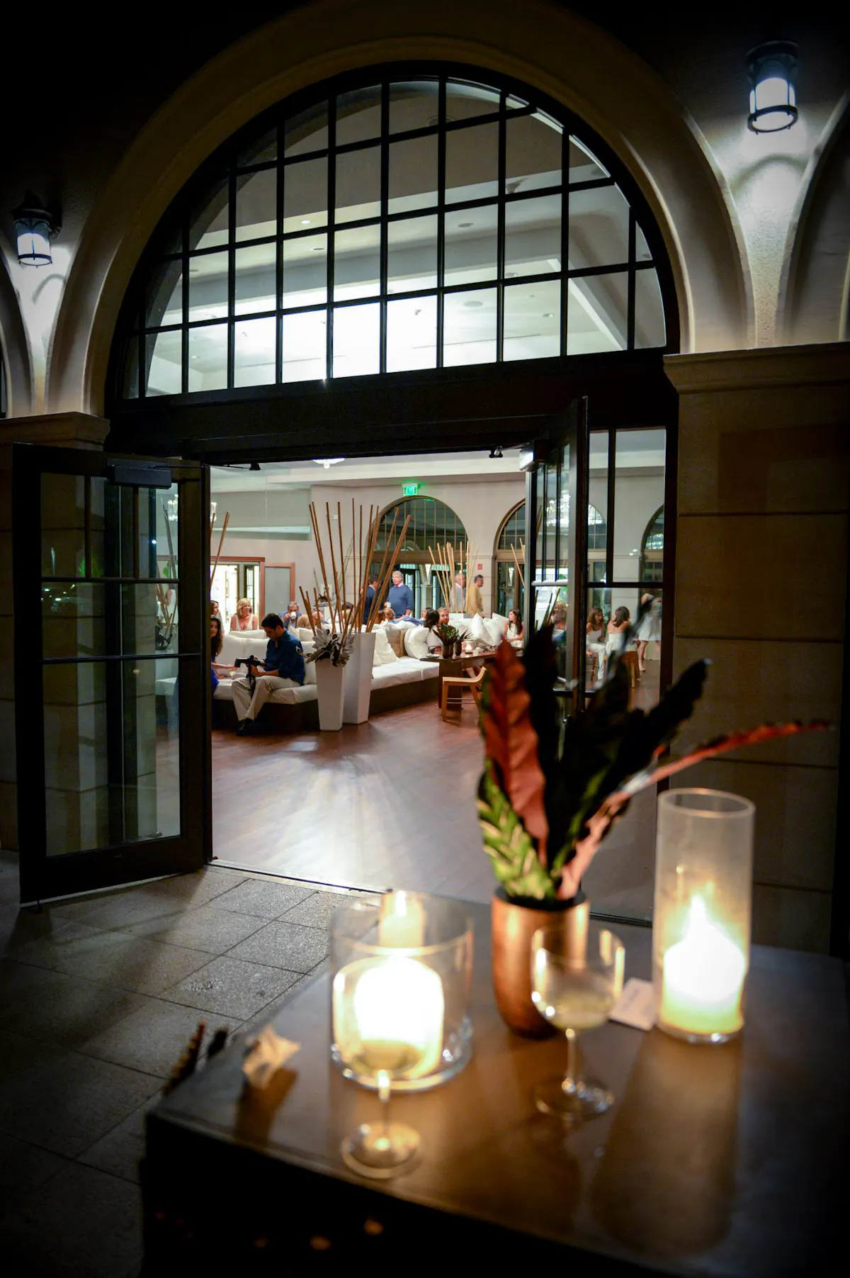 an event room entrance
