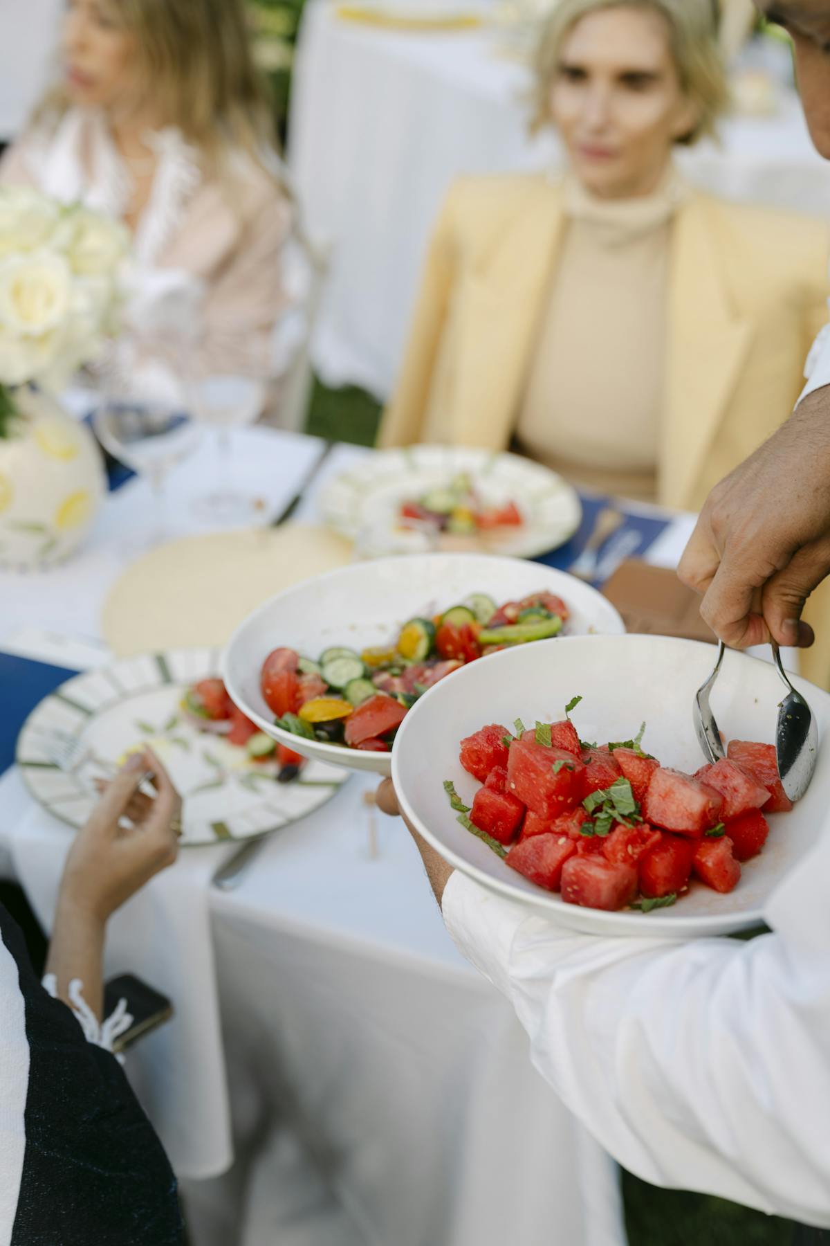 a plate of food on a table