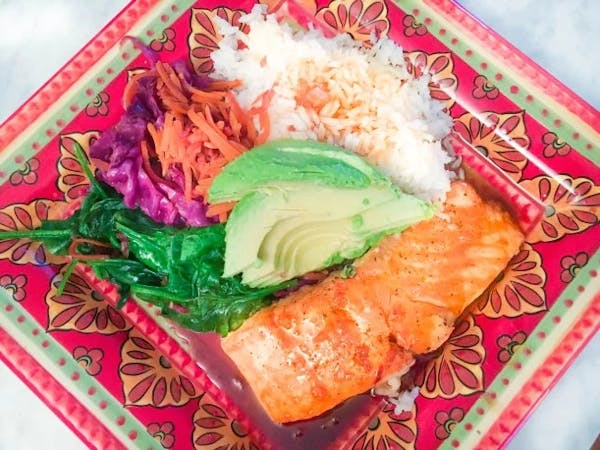 a plate of food