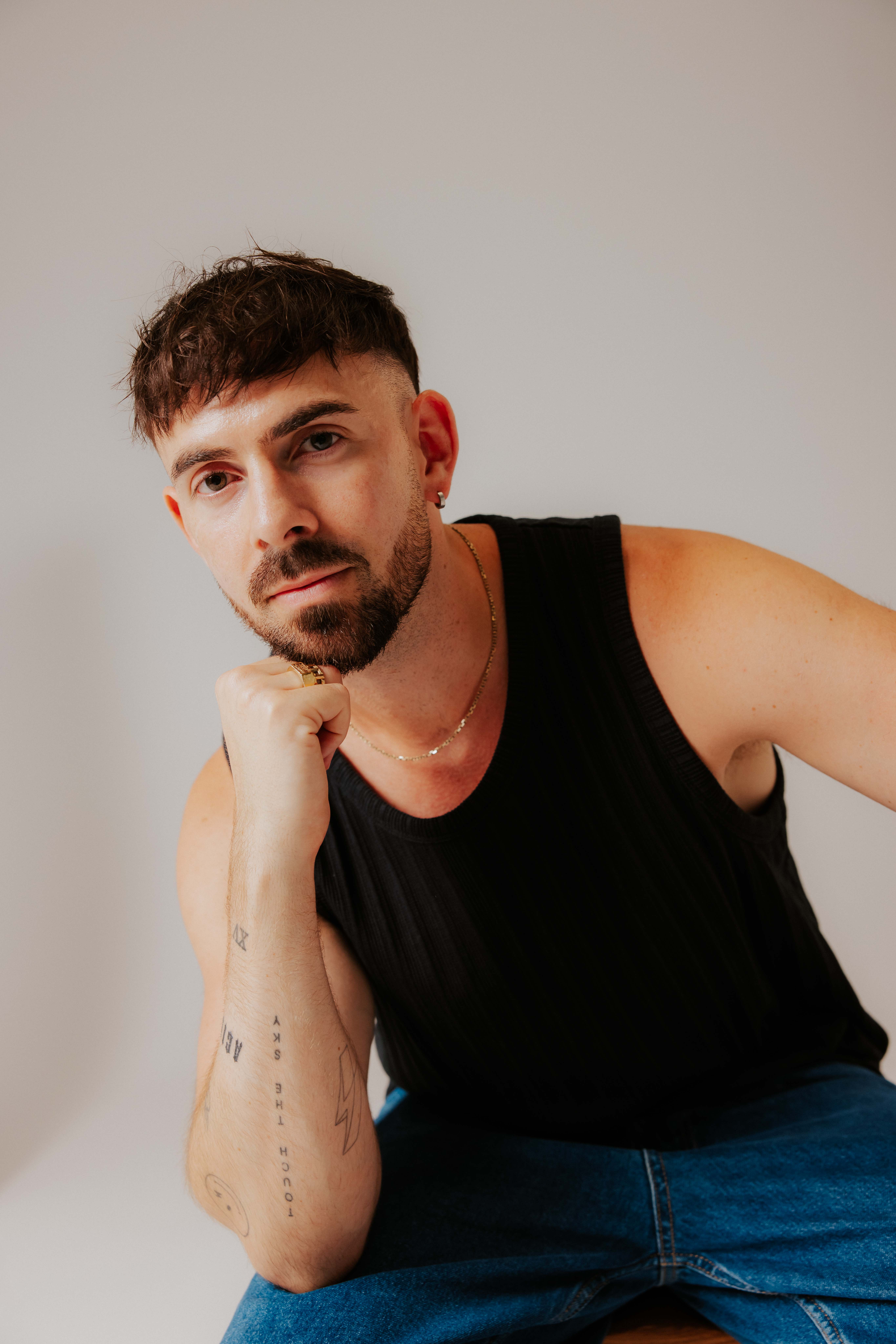 a man posing for a picture