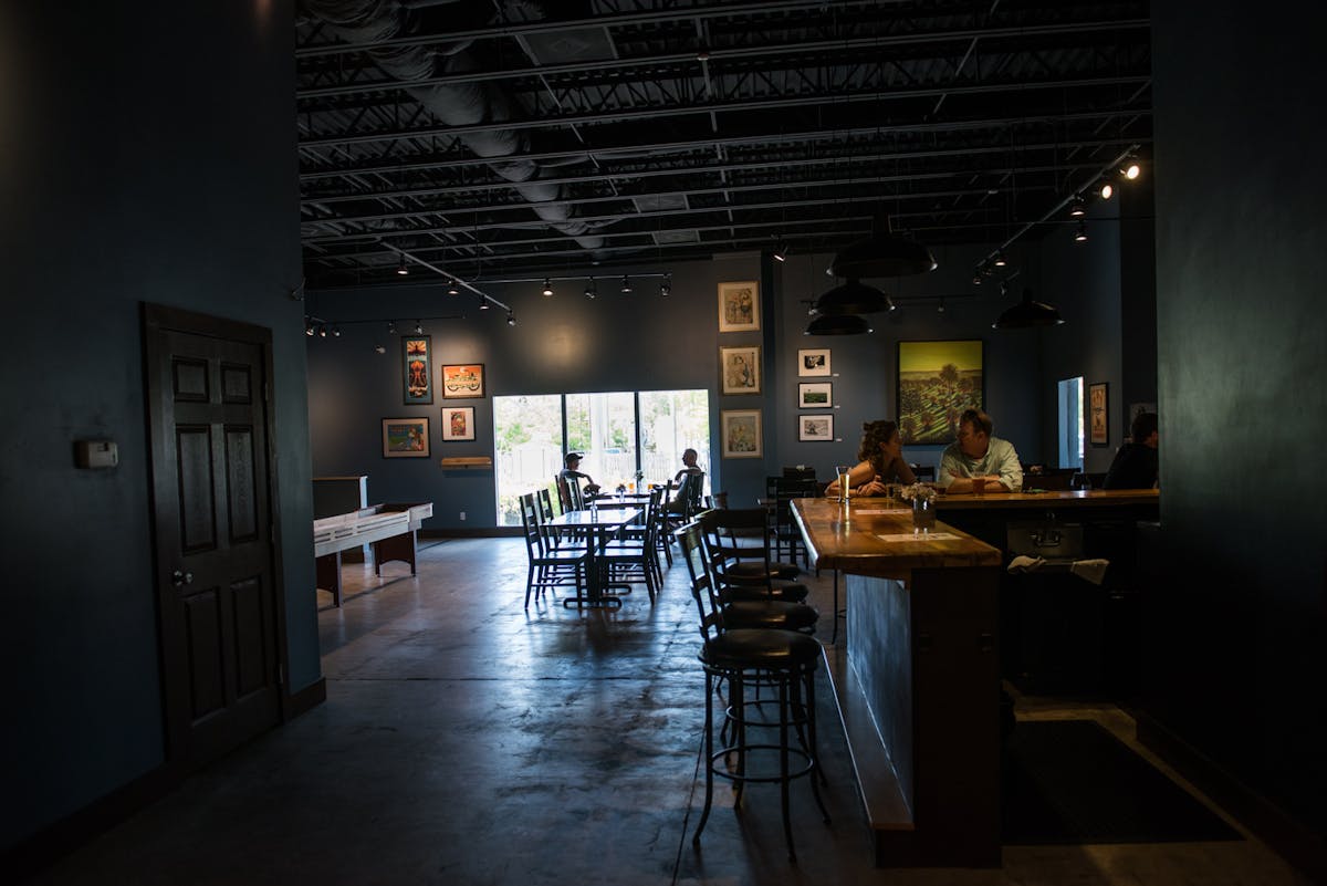 the interior of dog rose brewing