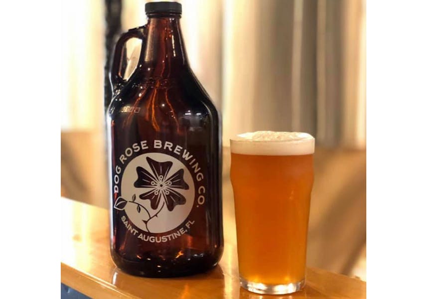 Growler Mondays 10 Fills Dog Rose Brewing Co. Brewery and Pub in St. Augustine, FL