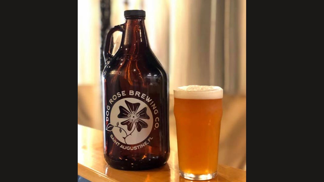 Growler Mondays 10 Fills Dog Rose Brewing Co. Brewery and Pub in St. Augustine, FL