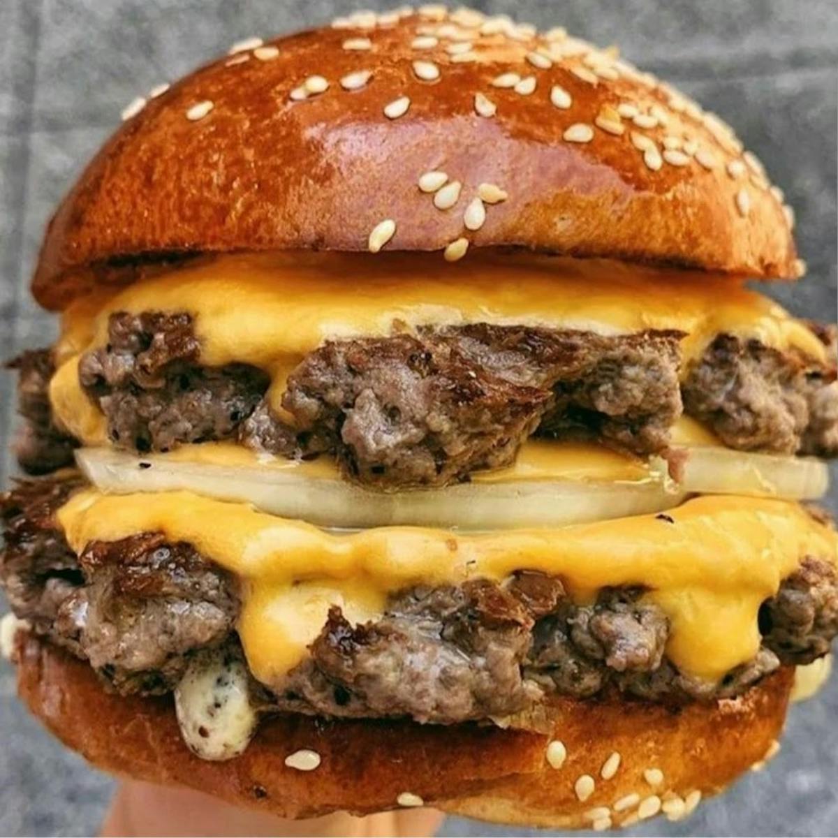 a close up of a sandwich