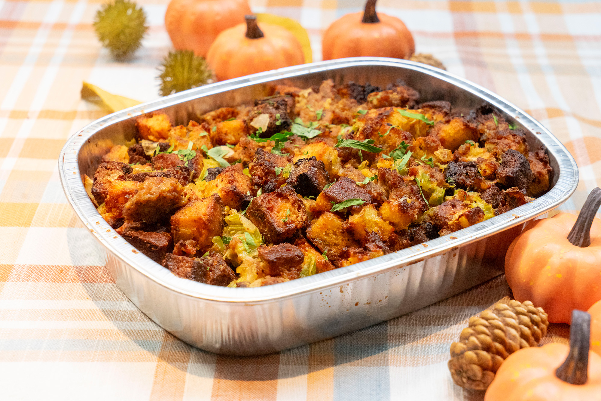 stuffing in catering pan