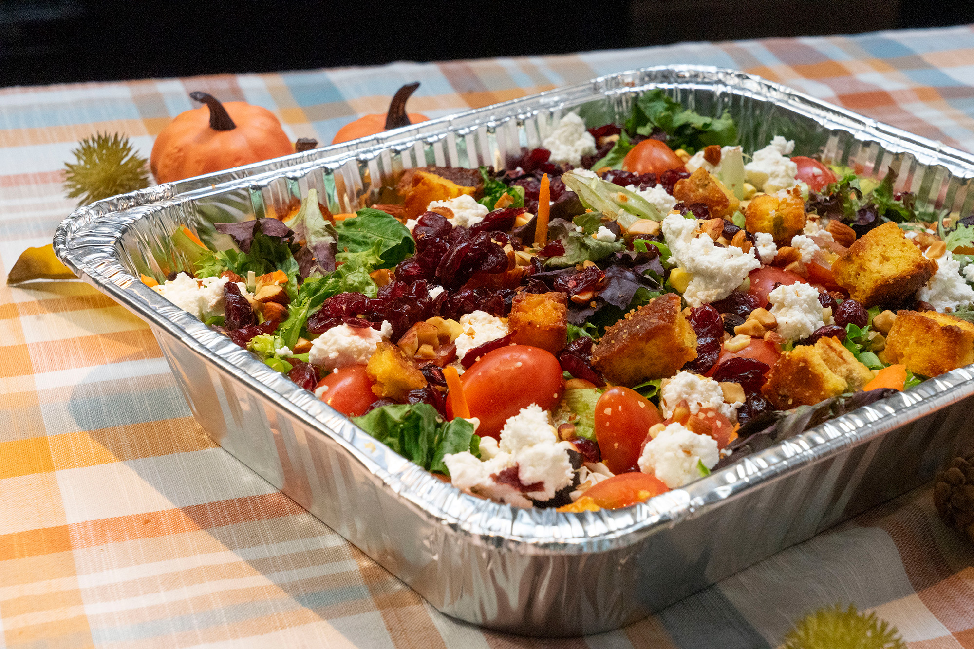 salad in catering pan