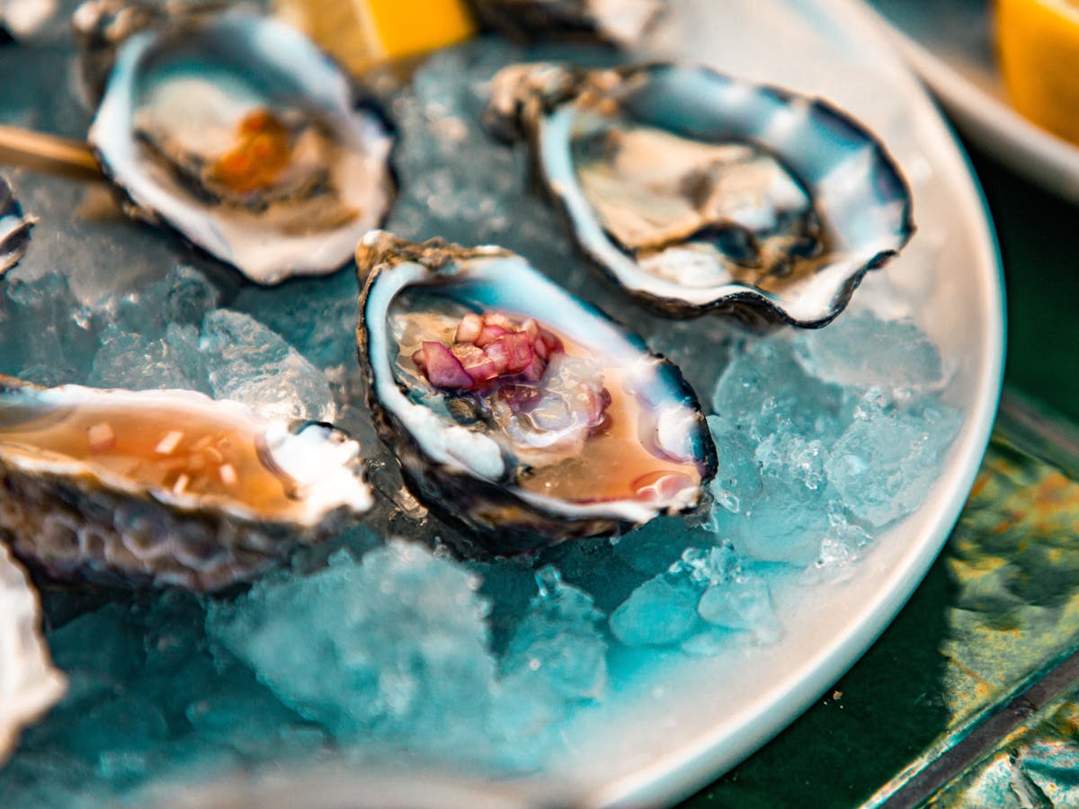 A plate of oysters at Naxos Taverna's Kallisto Oyster Bar