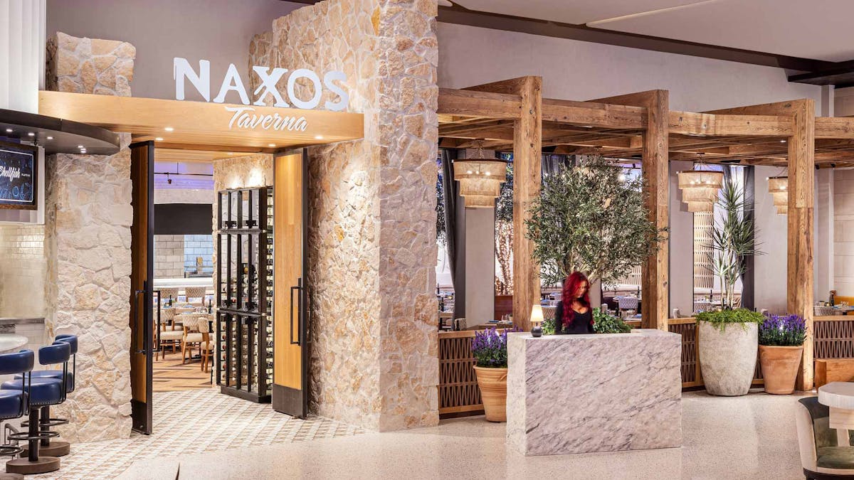 Entrance of Naxos Taverna in Las Vegas