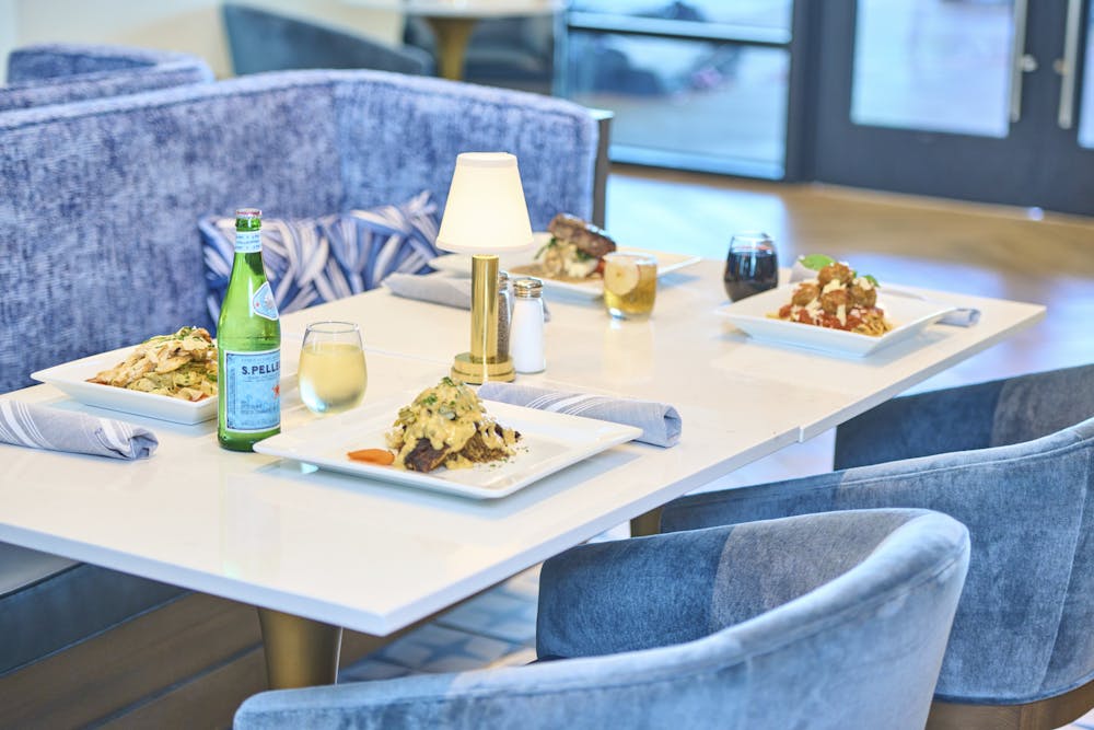 a person sitting at a table