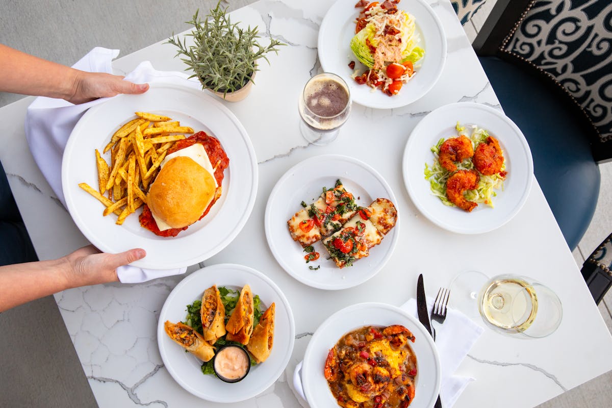 a plate of food on a table