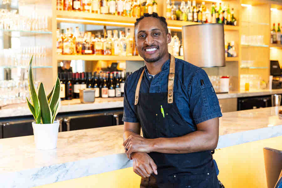 is head chef and owner of the casual fine-dining restaurant Post & Beam