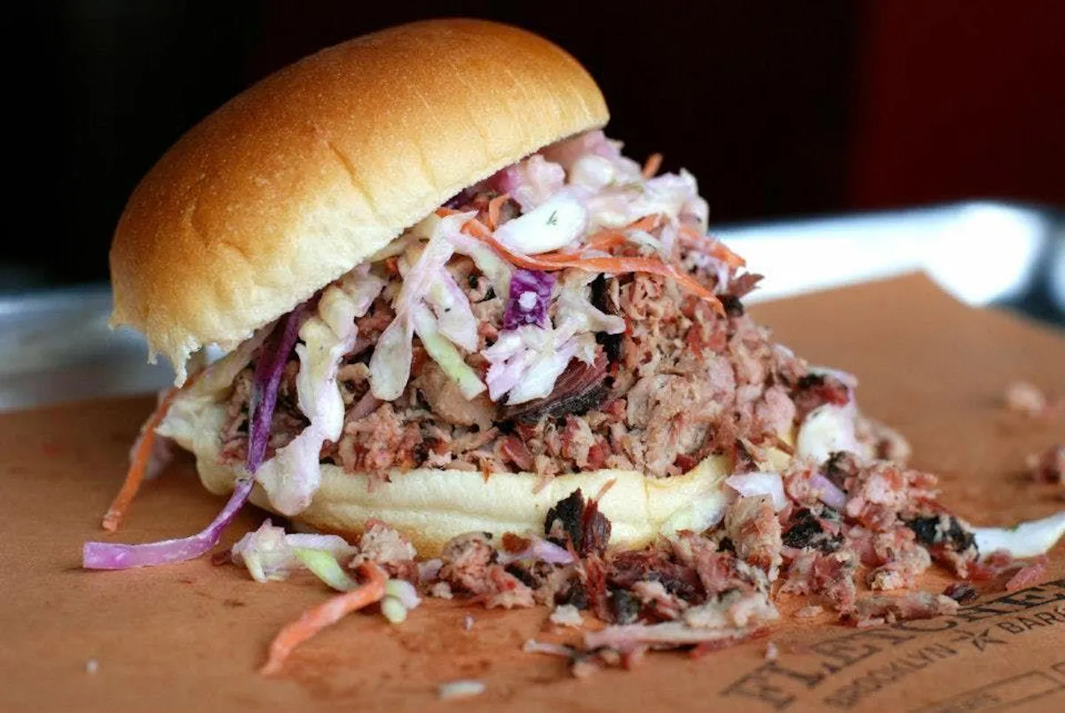 a close up of a sandwich sitting on top of a table