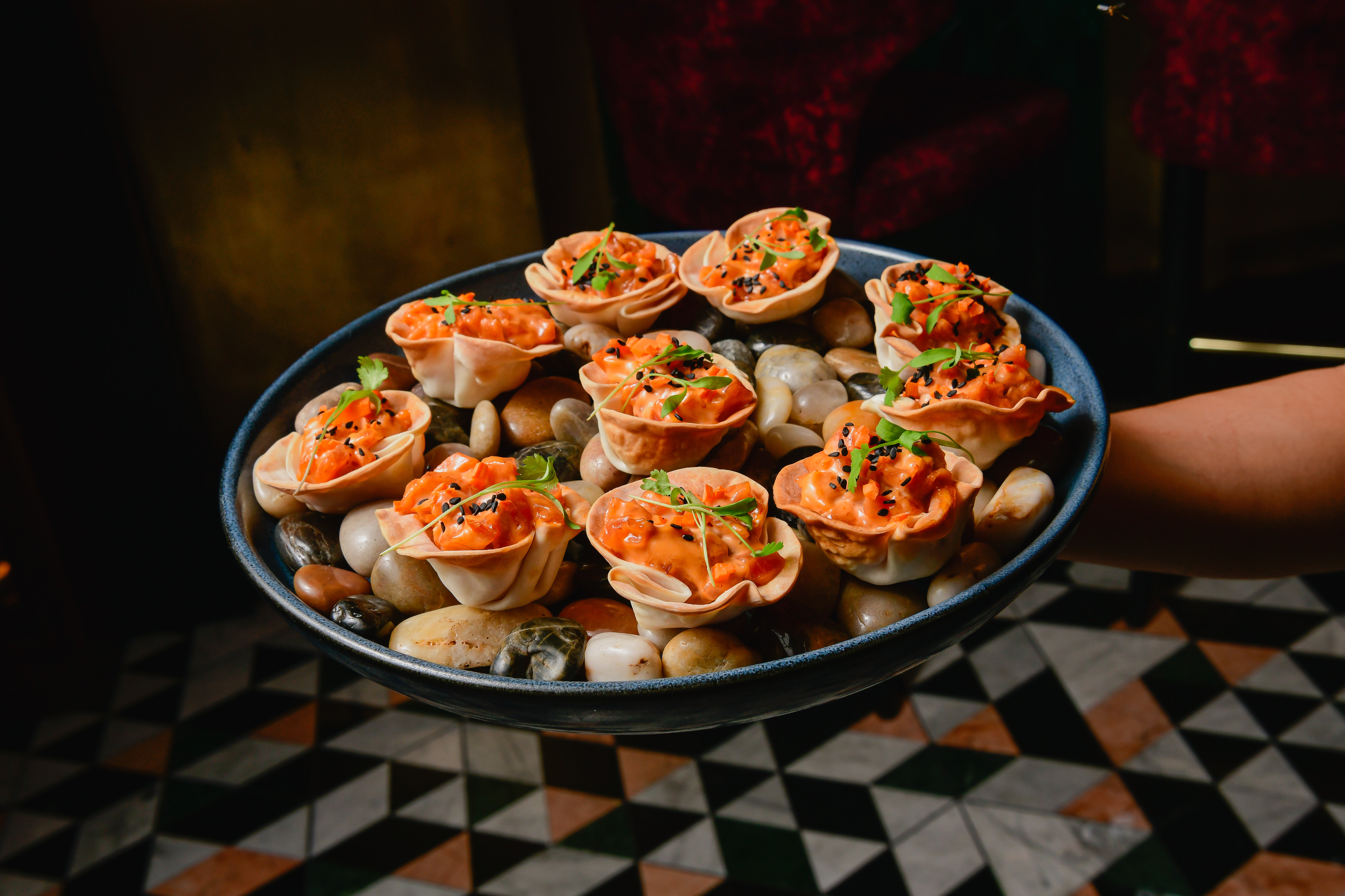 a bowl of food on a plate