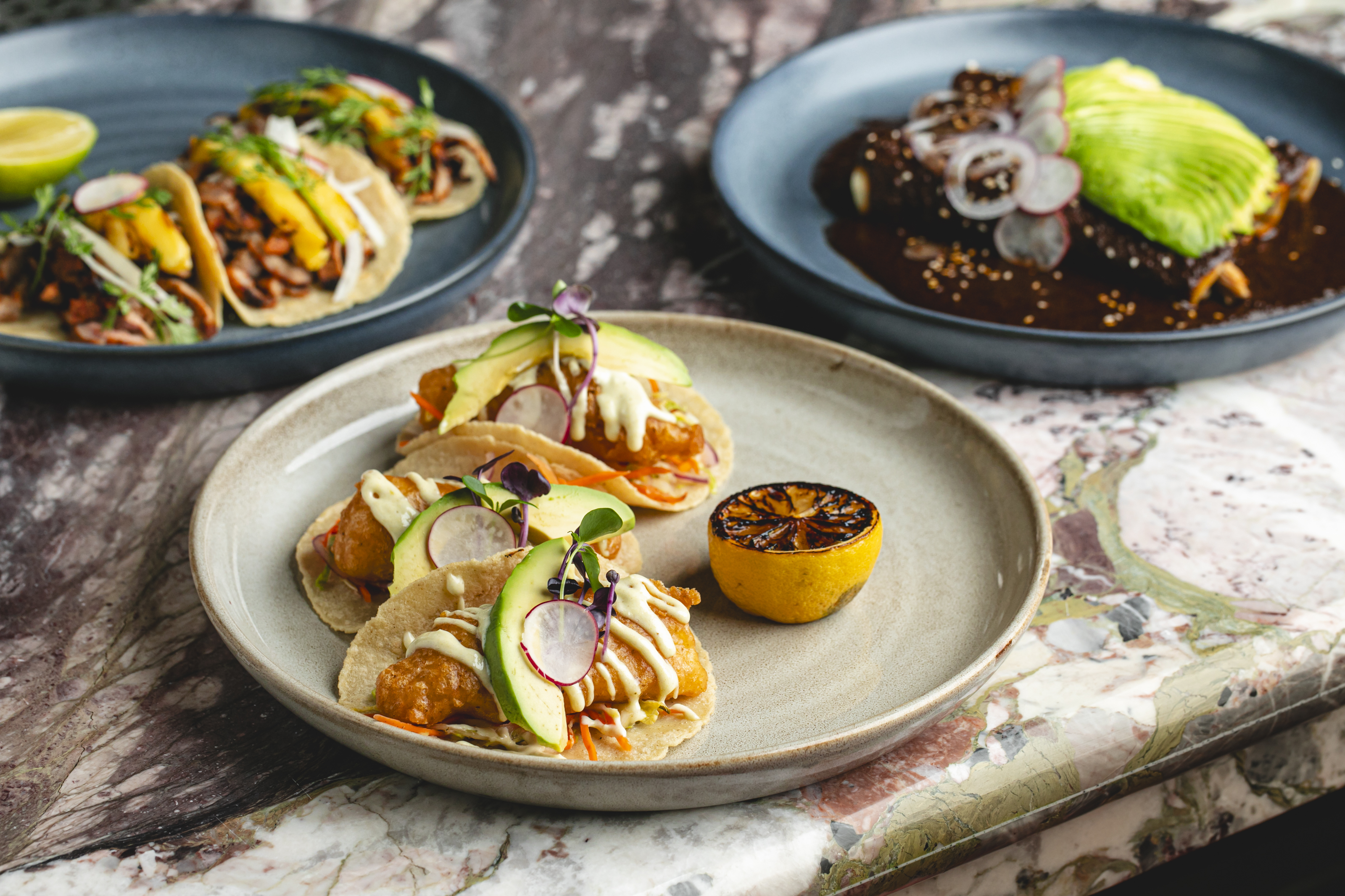 a bunch of food on a plate