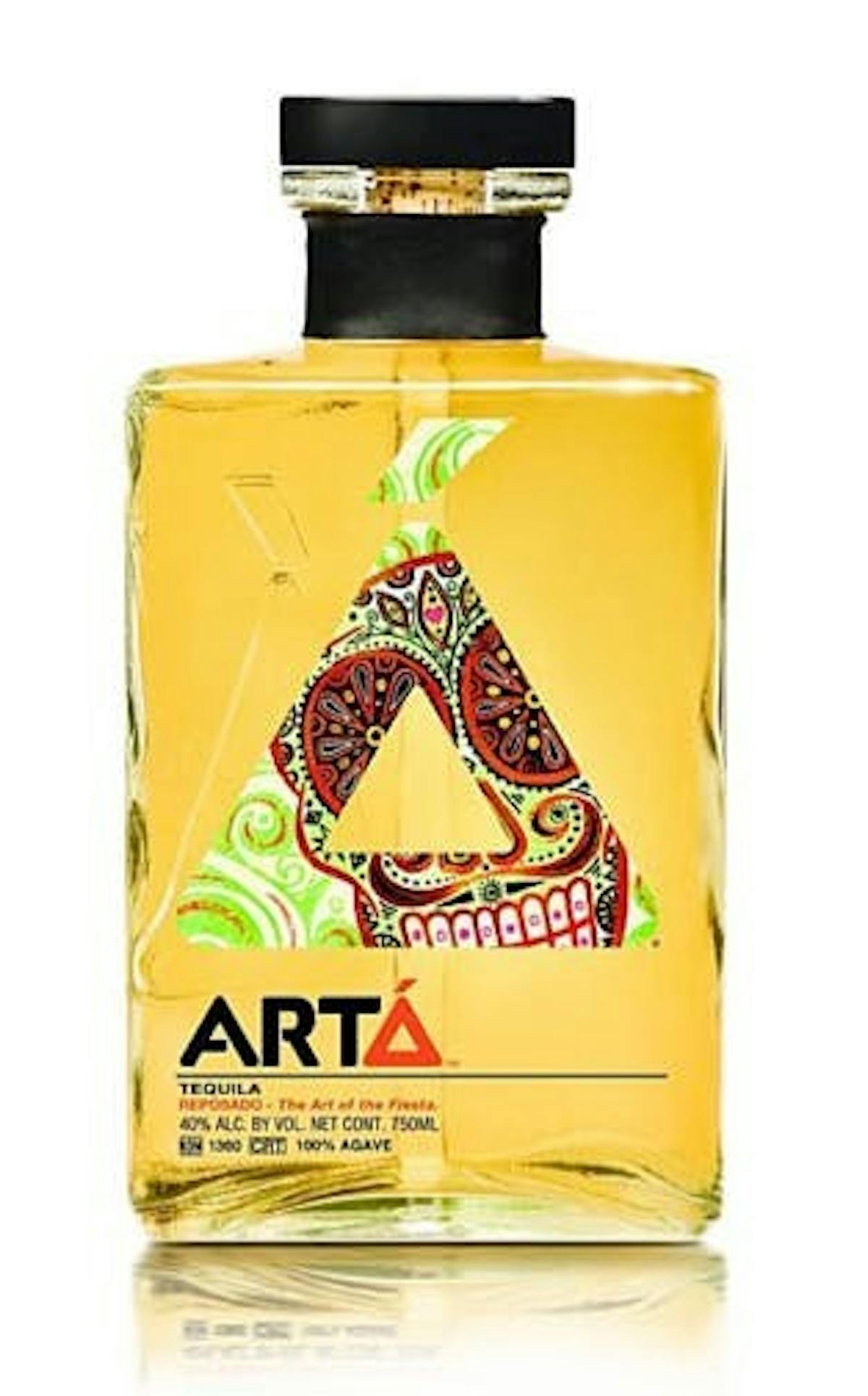 a bottle of arta tequila